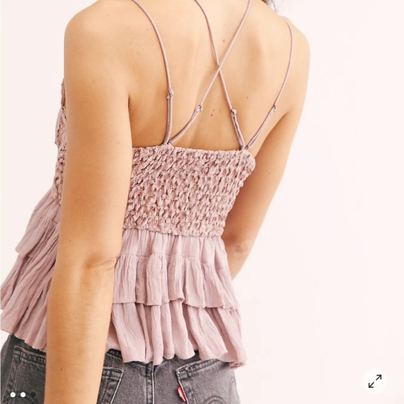 NWT Free People Adella Cami in Mauve size Large - Picture 2 of 5
